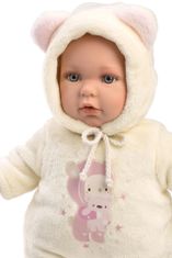 Llorens 14208 BABY JULIA - realistična dojenčkova lutka z mehkim tekstilnim telesom - 42 cm
