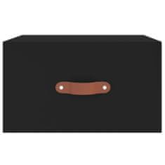 Greatstore Stenska nočna omarica črna 35x35x20 cm