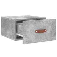 Greatstore Stenska nočna omarica betonsko siva 35x35x20 cm