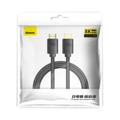BASEUS Kabel HDMI 2.1 Baseus High Definition Series, 8K 60 Hz, 3D, HDR, 48 Gb/s, 1 m (črn)