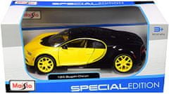 Maisto - Bugatti Chiron, rumeno/črno, 1:24