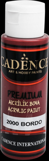Cadence Akrilna barva Premium - bordo / 70 ml
