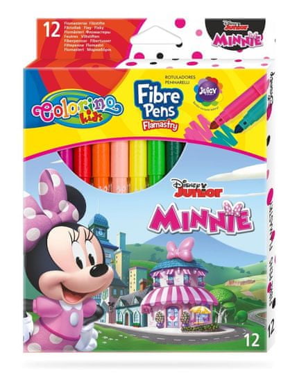 Colorino Disney Junior Minnie - markerji 12 barv