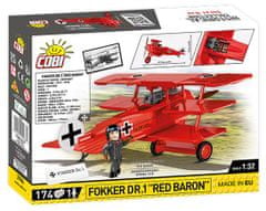 Cobi 2986 Velika vojna Fokker Dr. I Red Baron, 1:32, 174 k, 1 f