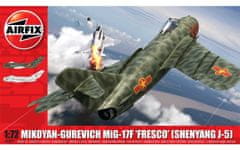 Airfix maketa-miniatura Mikoyan-Gurevich MiG-17 F "Fresco" • maketa-miniatura 1:72 novodobna letala • Level 3