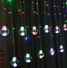Volino LED dekorativna svetlobna zavesa Bali 108 led multi