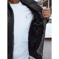 Dstreet Moška usnjena jakna ASA črna tx4555 XL
