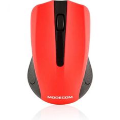 Modecom MC-WM9 (M-MC-0WM9-150) črno - rdeča tiha brezžična miška