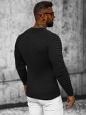 Ozonee Klasični moški pulover Hawkins črna M