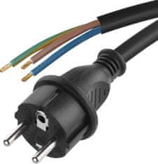 Emos S03450 priključni kabel, guma, 3×2,5 mm, 5 m, črn