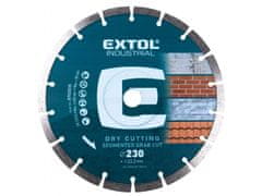 Extol Industrial Diamantna rezalna plošča segmentno Zgrabi Izrežite, suho rezanje, O 230x22,2x2,8mm