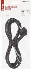 Emos S18372 priključni kabel, PVC, 3x0,75 mm, 2 m, črn