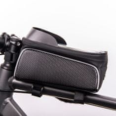 OEM Vodoodporna torba za kolo s pokritim držalom za telefon, Model02, črna