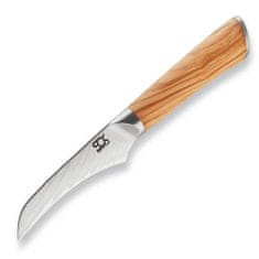 Dellinger Nož za obrezovanje 80 mm Olive Sunshine Damascus