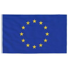 Vidaxl Zastava Evrope in drog 6,23 m aluminij