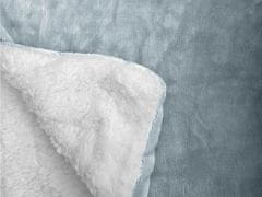 Ljubki dom Luksuzna sivo-modra puhasta deka iz mikropliša, 150x200 cm