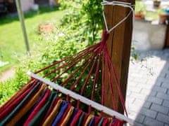 Ljubki dom Barvna viseča mreža HAMAK za 1 osebo 200x80 cm