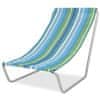 Ljubki dom Modro-beli zložljivi ležalnik za na plažo SAND