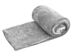 Ljubki dom Luksuzna siva puhasta deka iz mikropliša, 150x200 cm