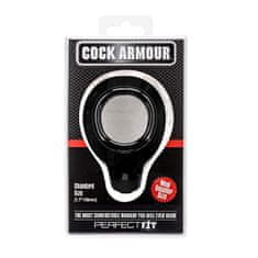 Perfect Fit Obroček za penis Cock Armour Medium, črn