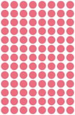 Avery Zweckform okrogle markirne etikete 3177, fi 8 mm, svetlo rdeče