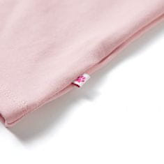 Vidaxl Otroška obleka z vrvico svetlo roza 92