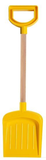 Androni Lopata z lesenim ročajem in držalom - dolžina 53 cm, rumena