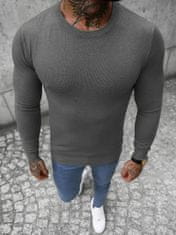 Ozonee Moški pulover rjav antracit XL