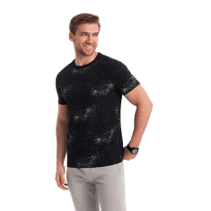 OMBRE Moška majica s potiskom V3 OM-TSFP-0179 črna MDN124987 XXL