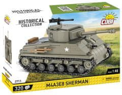 Cobi 2711 II. svetovna vojna Sherman M4A3E8, 1:48, 320 k