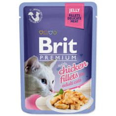 Brit Premium Cat Nežen piščanec, fileti v želeju 85g