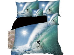 Ljubki dom 3D posteljnina 7-delna Surfer