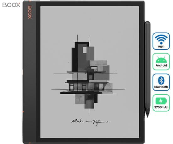 Onyx Boox Note Air3 e-bralnik/tablični računalnik, Android, 4GB+64GB, WIFI, Bluetooth, + pisalo, črn (Cosmic Black)