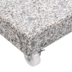 Vidaxl Podstavek za senčnik granit 30 kg kvadraten siv