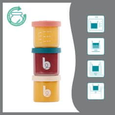 Babymoov  ISY BOWLS - Steklene posodice za shranjevanje hrane, 6x 250ml + 3x 120ml