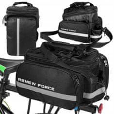 Dexxer 3v1 univerzalna velika vodoodporna zložljiva kolesarska torba za prtljažnik kolesa