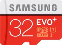 Samsung pomnilniška kartica microSDHC 32GB C10 80MB/s + adapter