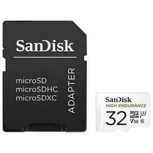 SanDisk High Endurance spominska kartica microSDHC 32 GB