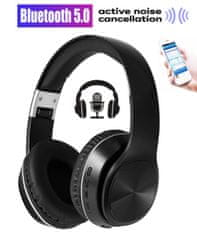 Platinet Freestyle FH0925B naglavne Bluetooth 5.0 slušalke, Active Noise Cancelling, črne