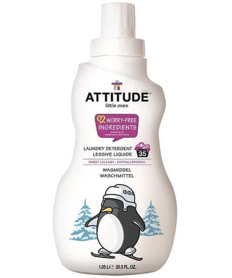 Attitude Pralni gel za otroke z vonjem Sweet Lullaby 1050 ml (35 pralnih odmerkov)