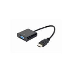 CABLEXPERT Adapter HDMI na VGA, črn