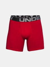 Under Armour Bokser spodnjice UA Charged Cotton 6in 3 Pack-RED M
