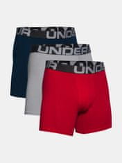 Under Armour Bokser spodnjice UA Charged Cotton 6in 3 Pack-RED M