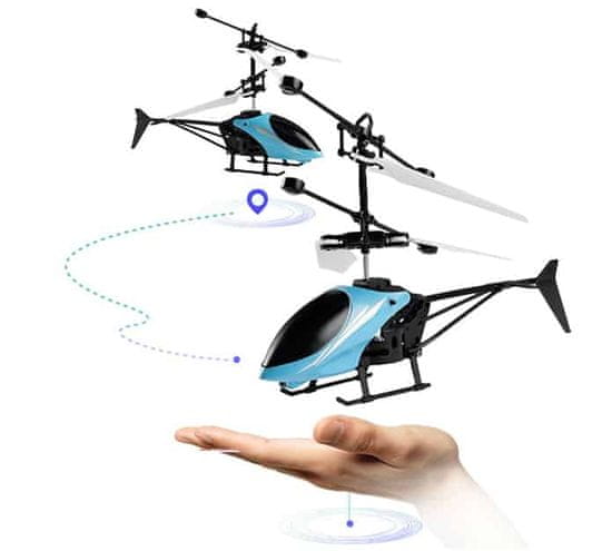 Netscroll Leteči helikopter, ki sledi gestam rok, darila, ideja za darila, darila za otroke, Drony