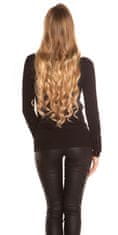 Amiatex Ženski pulover 77624, črna, UNIVERZáLNí
