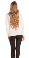 Amiatex Ženski pulover 77622, bela, UNIVERZáLNí