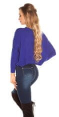 Amiatex Ženski pulover 77616, kraljevsko modra, UNIVERZáLNí