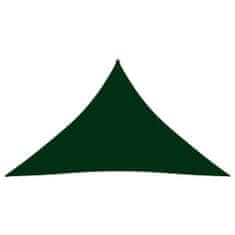 Vidaxl Senčno jadro oksford blago trikotno 3,5x3,5x4,9 m temno zeleno