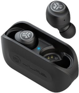 moderne Bluetooth slušalke jlab go air z izenačevalnikom čist zvok izjemno zmogljiva polnilna škatla za dolgo življenjsko dobo s kabelskimi senzorji na dotik