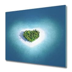 tulup.si Steklena podloga za rezanje Heart shaped otok 2x30x52 cm